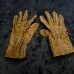 Coach Brown Leather Women's Gloves